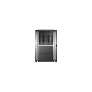 ThurMetall Hinged door cabinet (WxDxH) 1000x500x1950mm KEY Lock light blue RAL 5012 82.988.010