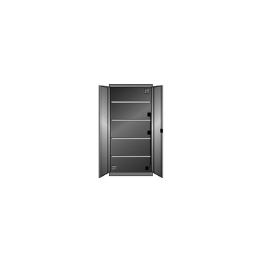 ThurMetall Electric hinged door cabinet (WxDxH) 1000x580x1995 mm Type CH Light blue RAL 5012 53.204.010