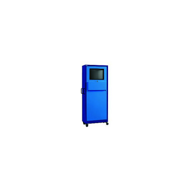 ThurMetall Mobile computer cabinet (WxDxH) 750x400x1900mm light blue RAL 5012 82.483.010