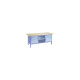 ThurMetall Compact workbench (WxDxH) 2000x700x855mm beech KEY Lock light blue RAL 5012 64.838.010