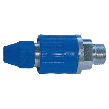 ELMAG Adjustable air-saving nozzle, aluminium, blue 32538