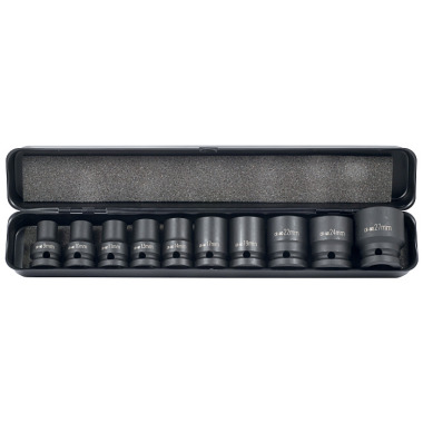 ELMAG Impact nut set 1/2’, 10-piece 42900