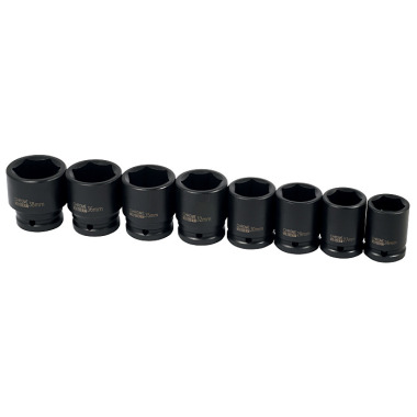 ELMAG Impact nut set 3/4’, 8-piece 42901