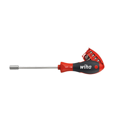 Wiha Screwdriver with bit magazine magnetic 32903