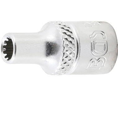 BGS Socket, Gear Lock, deep | 6,3 mm (1/4”) Drive | 4 mm 10104