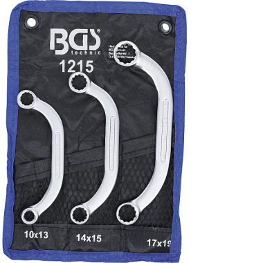 BGS Obstruction Ring Spanner Set | 10 x 13 - 17 x 19 mm | 3 pcs. 1215