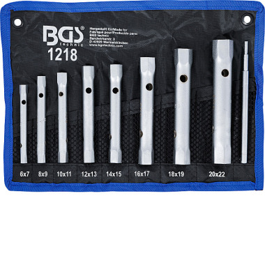 BGS Box Spanner Set | 6 x 7 - 20 x 22 mm | 9 pcs. 1218