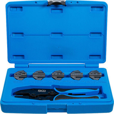 BGS Crimping Tool Set | with 5 Pairs of Jaws 1410