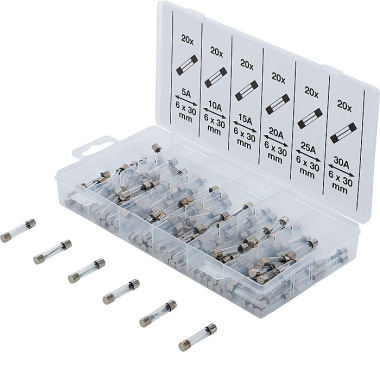 BGS Glass Fuse Assortment | 120 pcs. 14125