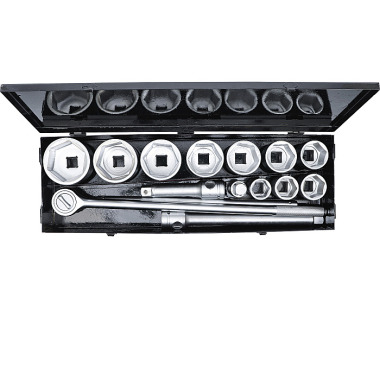 BGS Socket Set | 25 mm (1”) Drive | 36-80 mm | 15 pcs. 15111