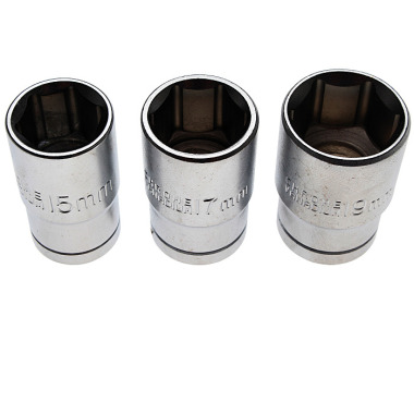 BGS Socket Set | 12.5 mm (1/2”) Drive | 15 - 17 - 19 mm | 3 pcs. 15125