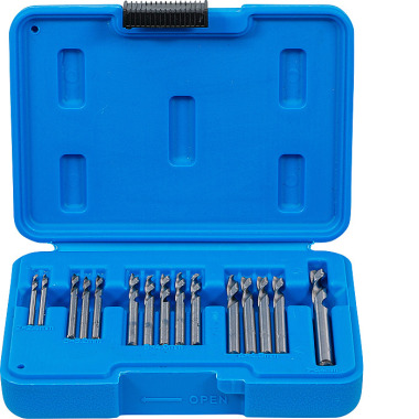 BGS Blind Rivet Drill Set | HSS | 2.4 - 6.4 mm | 15 pcs. 2097