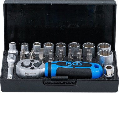 BGS Socket Set | 6.3 mm (1/4”) Drive | 28 pcs. 2143