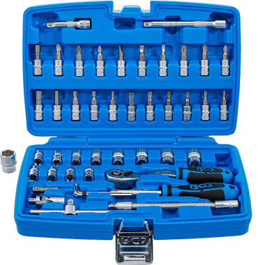 BGS Socket Set | 6.3 mm (1/4”) Drive | 46 pcs. 2145