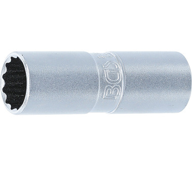 BGS Spark Plug Socket with Rubber mount, 12-point | 12.5 mm (1/2”) Drive | 16 mm 2385