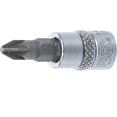 BGS Bit Socket | 6.3 mm (1/4”) Drive | Cross Slot PZ2 2491