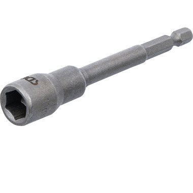 BGS Socket, Hexagon, extra long | for electric drills | 6.3 mm (1/4”) Drive | 11 mm 2767