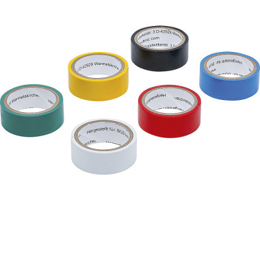 BGS COLOR Tape Roll Set | 19 x 3.5 m | 6 pcs. 3024