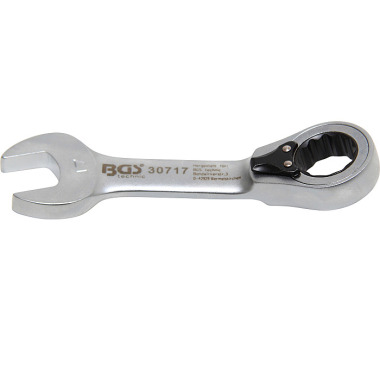 BGS Ratchet Combination Wrench | short | reversible | 17 mm 30717