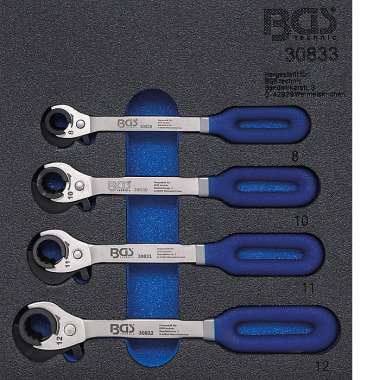 BGS Tool Tray 1/6: Ratchet Wrench | 4 pcs. 30833