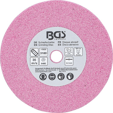 BGS Grinding Disc | for BGS 3180 | Ø 100 x 3.2 x 10 mm 3177