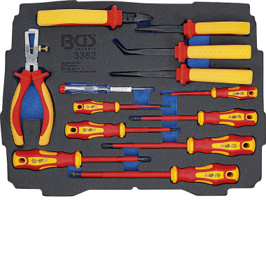 BGS Foam Tray for BGS BOXSYS1 & 2: VDE Pliers / Screwdriver Set | 13 pcs. 3352