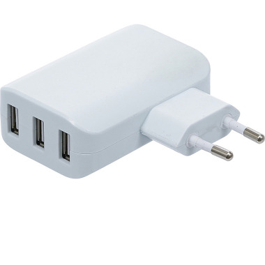 BGS Universal USB Charger | 3 USB ports | max 3.4 A total max. 2.4 A / USB | 110 - 240V 3377