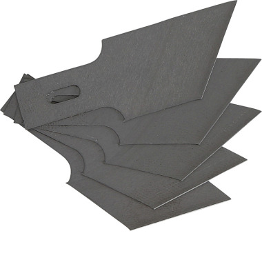 BGS Spare Scraper Blades Set for BGS 364 | 0.6 x 16 mm x 53° | 5 pcs. 364-16x53