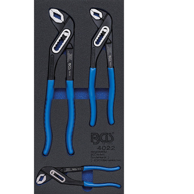 BGS Tool Tray 1/3: Water Pump Pliers | 3 pcs. 4022