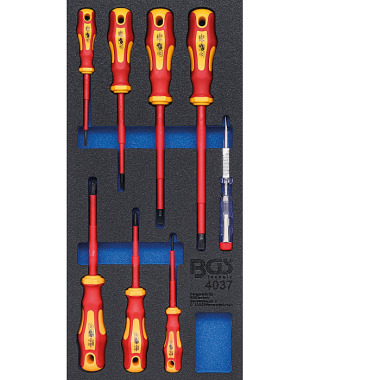 BGS Tool Tray 1/3: VDE Screwdriver Set | 8 pcs. 4037