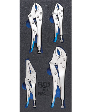 BGS Tool Tray 1/3: Locking Pliers | 4 pcs. 4040