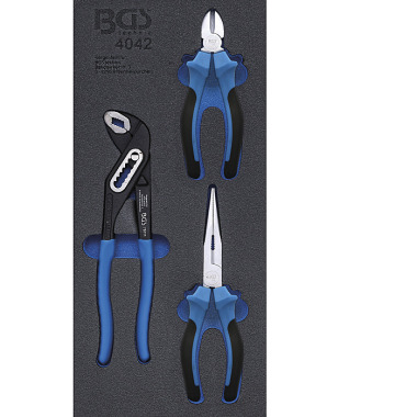 BGS Tool Tray 1/3: Pliers Set | 3 pcs. 4042