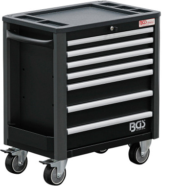 BGS Workshop Trolley | 7 Drawers | extra low total Height | empty 4102