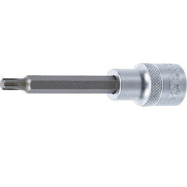 BGS Bit Socket | length 100 mm | 12.5 mm (1/2”) Drive | Spline (for RIBE) | M6 4161