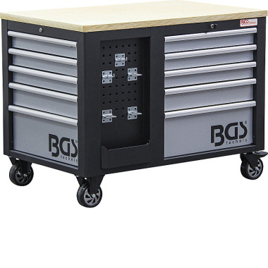 BGS Workshop Trolley | 2x 5 Drawers | 1 Cabinet | empty 4199