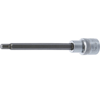 BGS Bit Socket | length 140 mm | 12.5 mm (1/2”) Drive | internal Hexagon 6 mm 4271