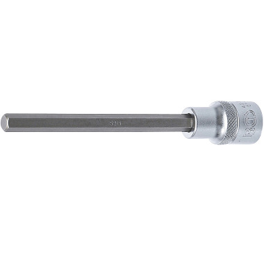 BGS Bit Socket | length 140 mm | 12.5 mm (1/2”) Drive | internal Hexagon 8 mm 4272