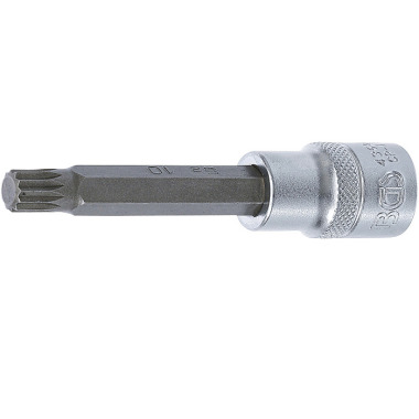 BGS Bit Socket | length 100 mm | 12.5 mm (1/2”) Drive | Spline (for XZN) | M10 4362