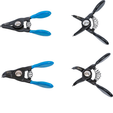 BGS Circlip Pliers Set | for small Circlips | 80 mm | 4 pcs. 444