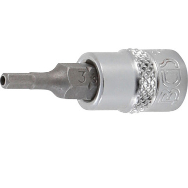 BGS Bit Socket | 6.3 mm (1/4”) Drive | Internal Hexagon Tamperproof 3 mm 5156-3