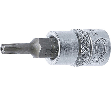 BGS Bit Socket | 6.3 mm (1/4”) Drive | T-Star tamperproof (for Torx) TS15 5184-TS15