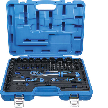 BGS Impact Socket Set Hexagon | 6.3 mm (1/4”) + 12.5 mm (1/2”) | 69 pcs. 5255