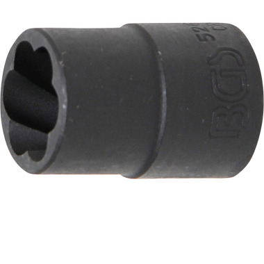 BGS Twist Socket (Spiral Profile) / Screw Extractor | 12.5 mm (1/2”) Drive | 15 mm 5266-15