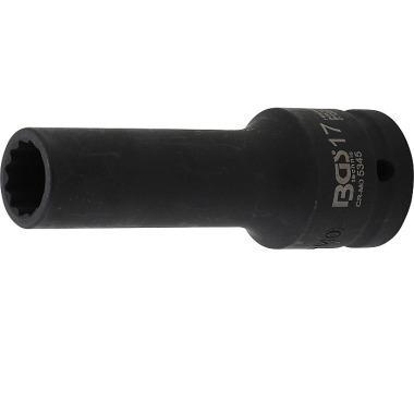 BGS Impact Socket 12-point, deep | 20 mm (3/4”) Drive | 17 mm 5345