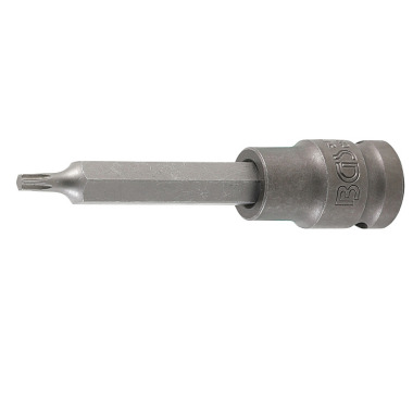 BGS Impact Bit Socket | length 100 mm | 12.5 mm (1/2”) Drive | T-Star (for Torx) T25 5470