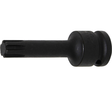 BGS Impact Bit Socket | length 75 mm | 12.5 mm (1/2”) Drive | Spline (for RIBE) M12 5483-M12