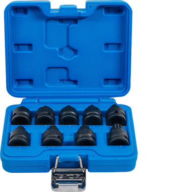 BGS Impact bit Socket Set | 12.5 mm (1/2”) Drive | Spline (for XZN) M4 - M16 | 9 pcs. 5487