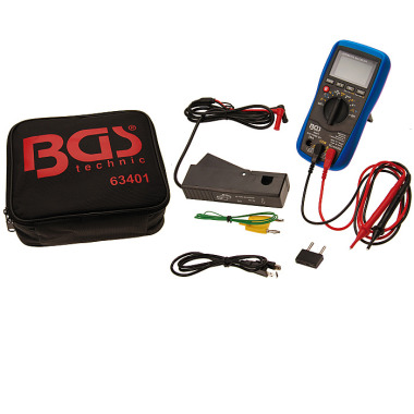 BGS Digital Car Multimeter with USB Interface 63401