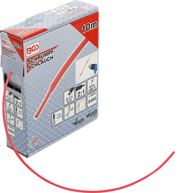 BGS Shrink Tube Box | red | Ø 2.5 mm | 10 m 6846-1