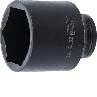 BGS Impact Socket, Hexagon | 12.5 mm (1/2”) Drive | 52 mm 70012